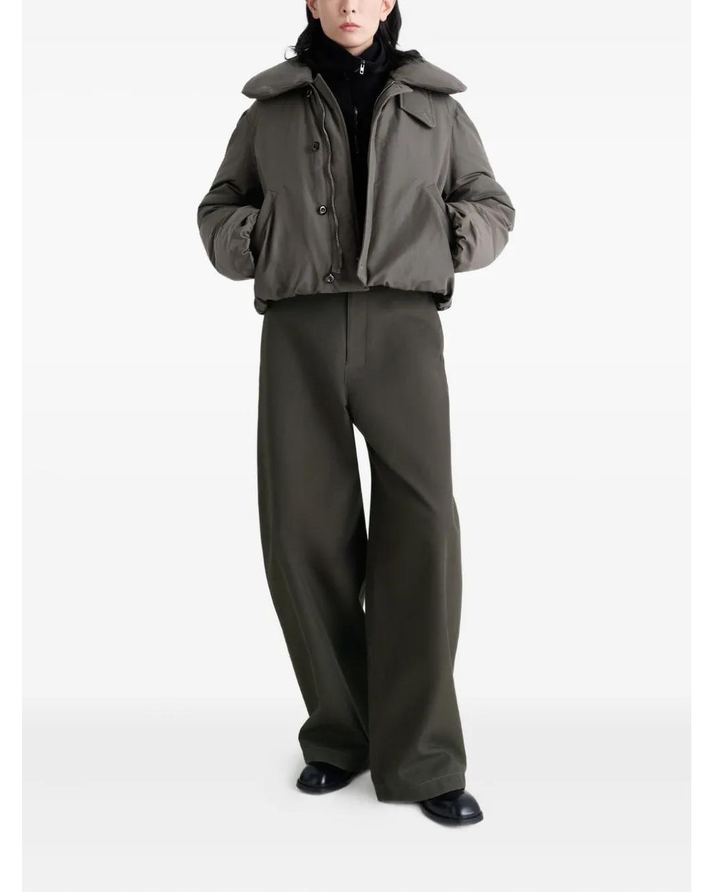 Lemaire Gray Short Puffer Jacket