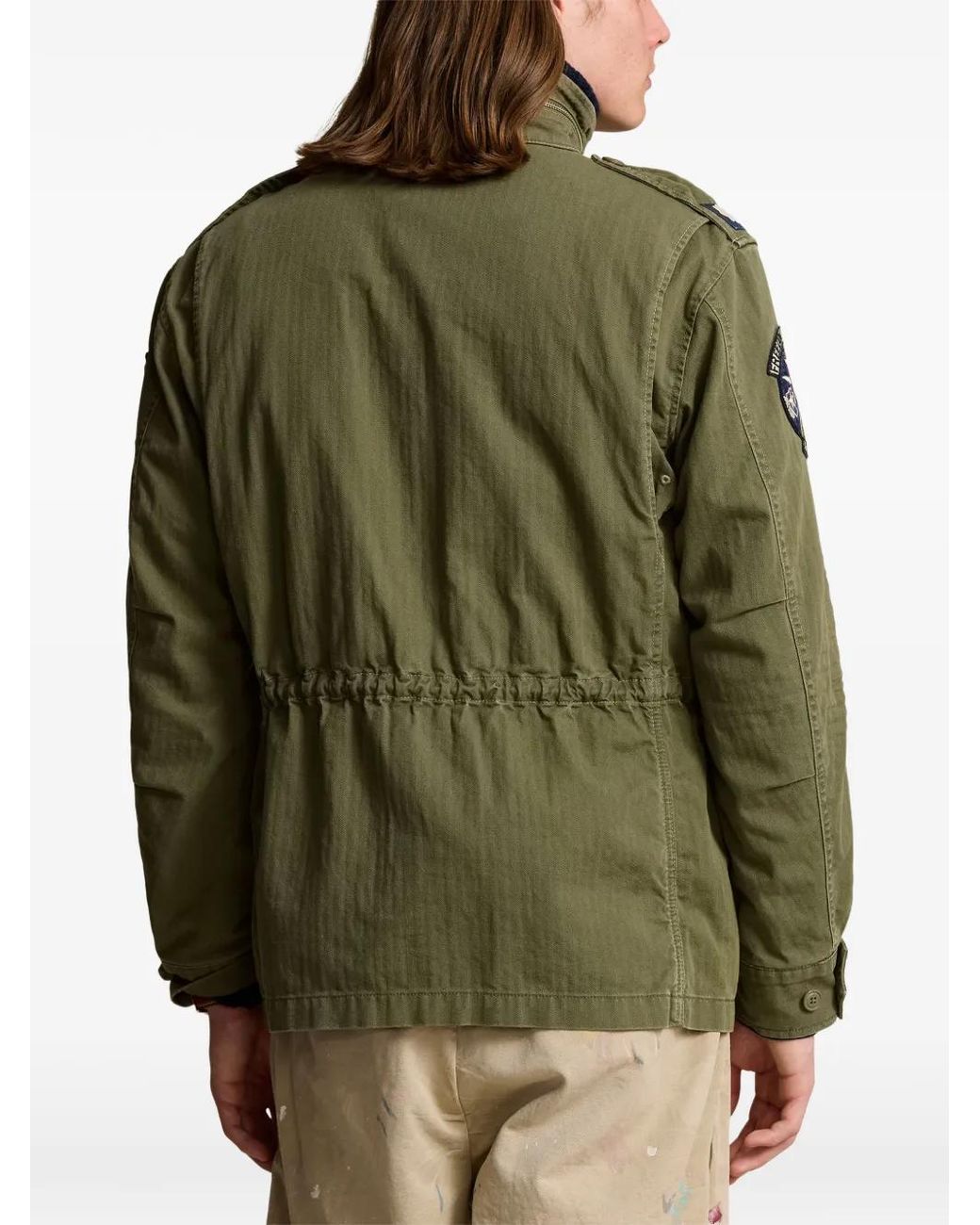 Polo Ralph Lauren Green Patch-Embellished Field Jacket for men
