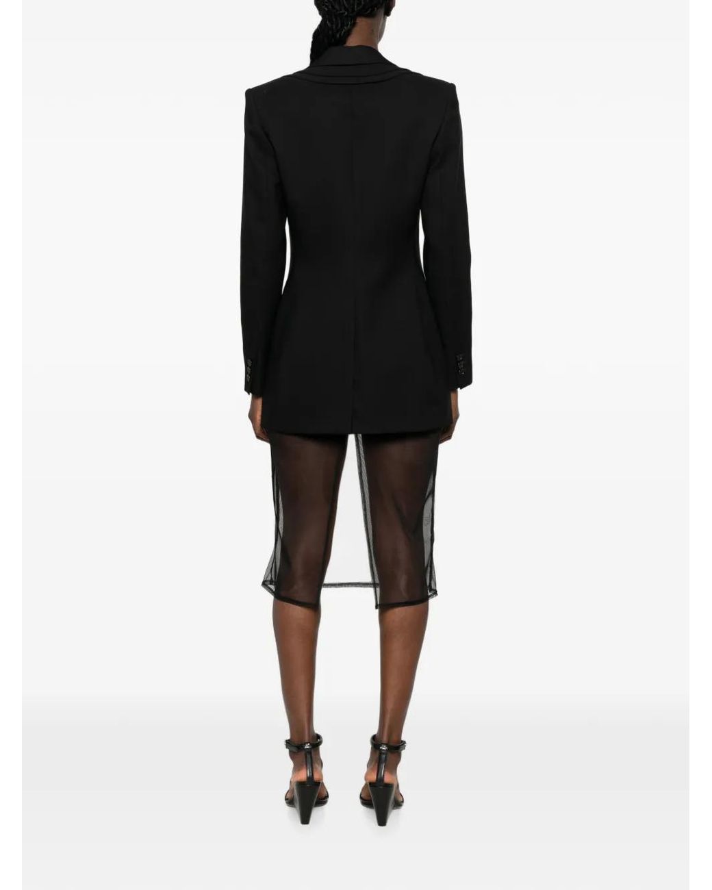 Viktor & Rolf Black Triple-Layer Wool Blazer