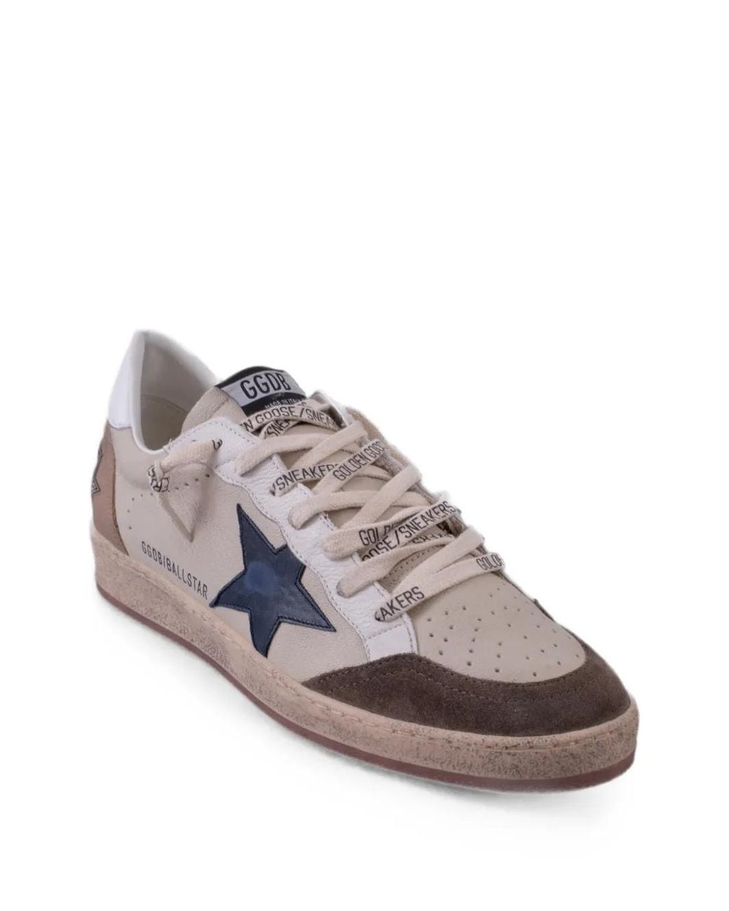 Golden Goose Deluxe Brand Gray Ball Star Star-Patch Sneakers