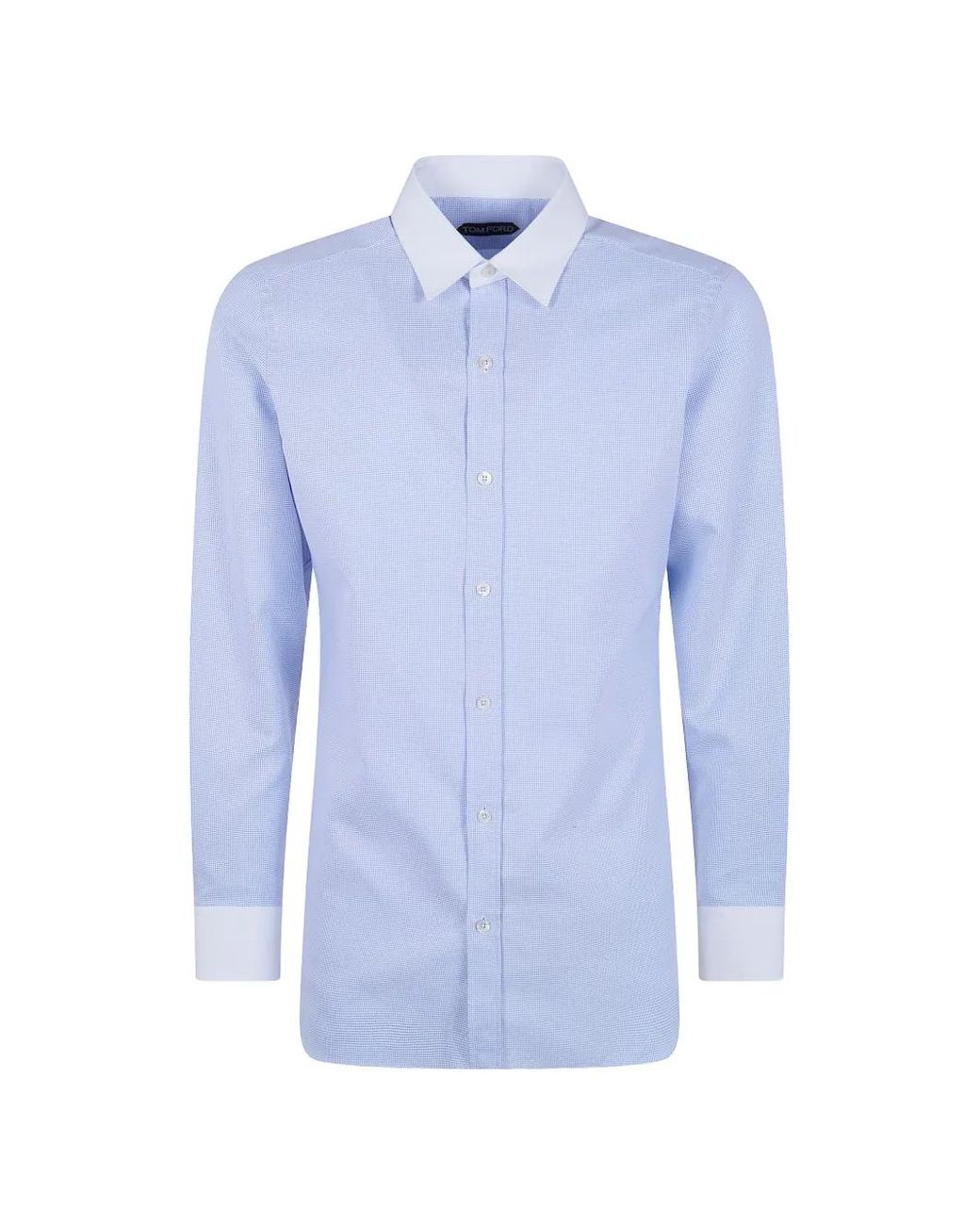Tom Ford Blue Collared Shirt for men