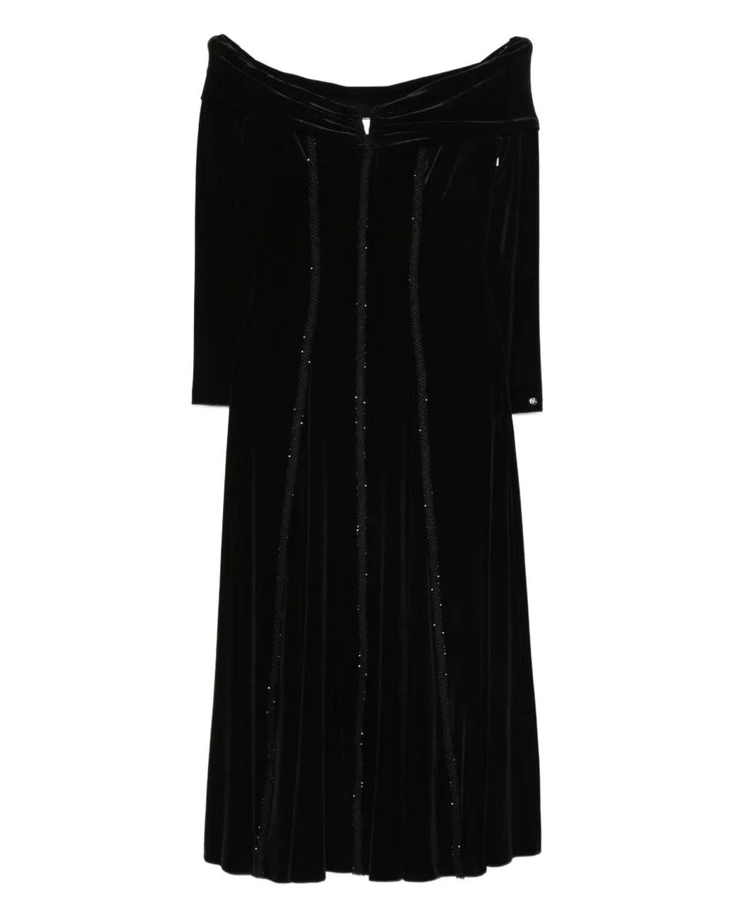 Nissa Black Off-Shoulder
