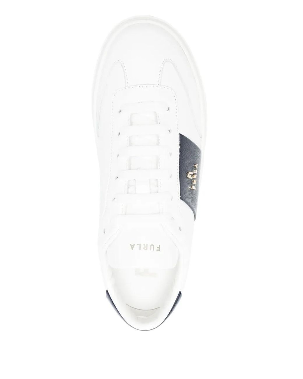 Furla White Enjoy Lace-Up Sneaker