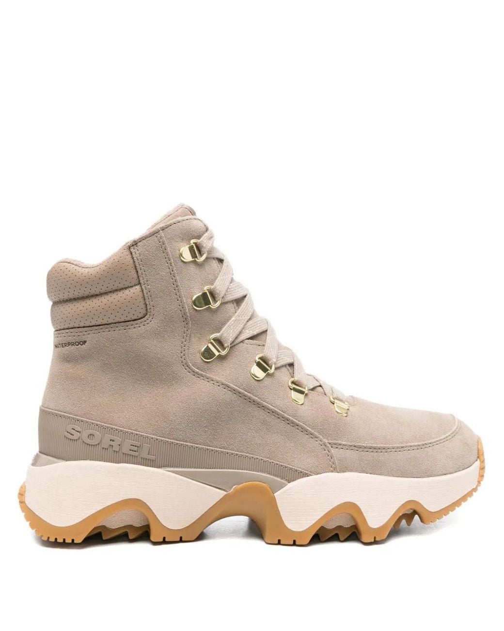 Sorel Natural Kinetic Lace-Up Chunky-Sole Combat Boots