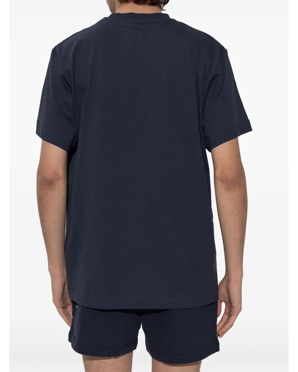 PANGAIA Blue Logo-Print T-Shirt