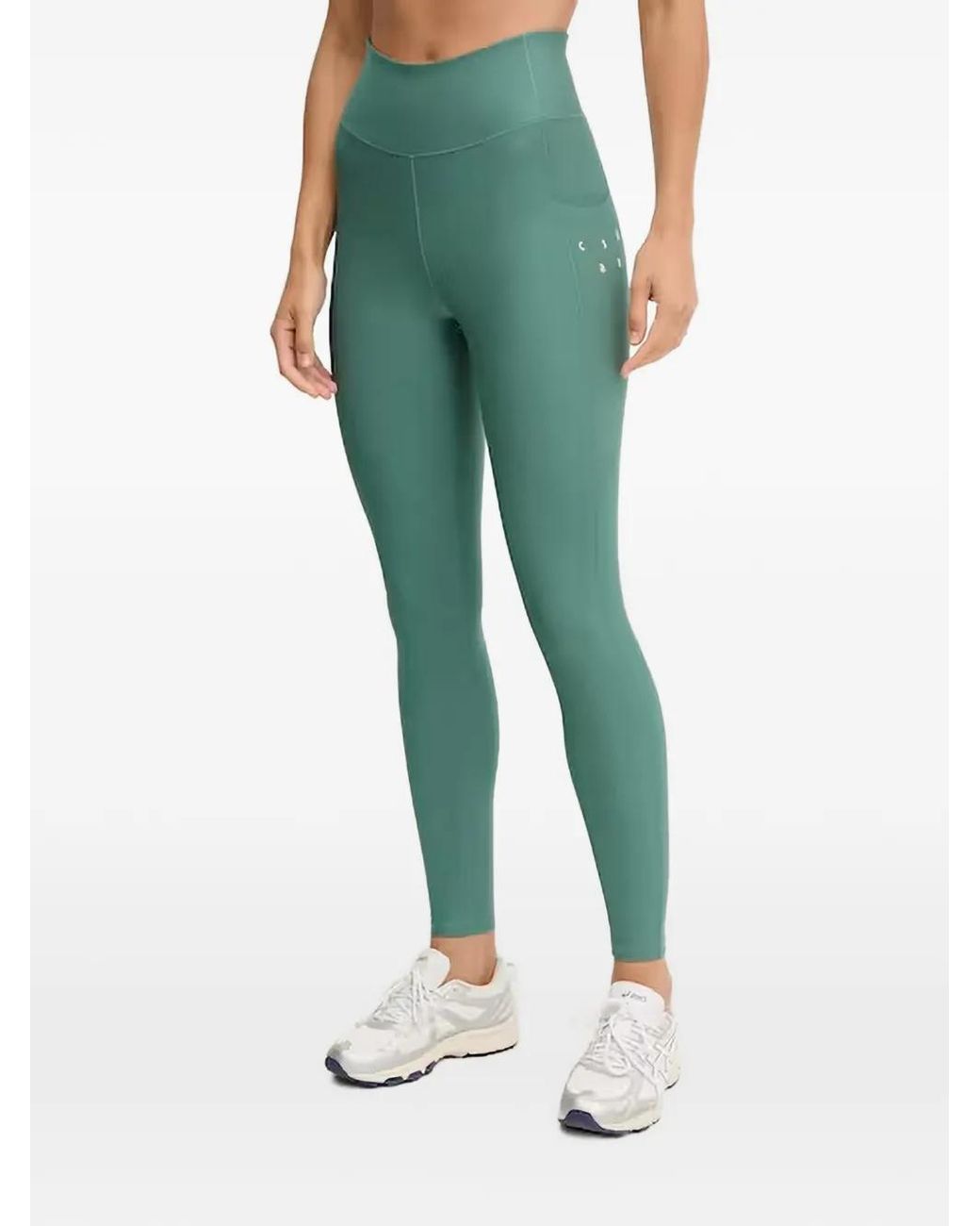 Casall Green Pure Pocket Logo-Print Leggings