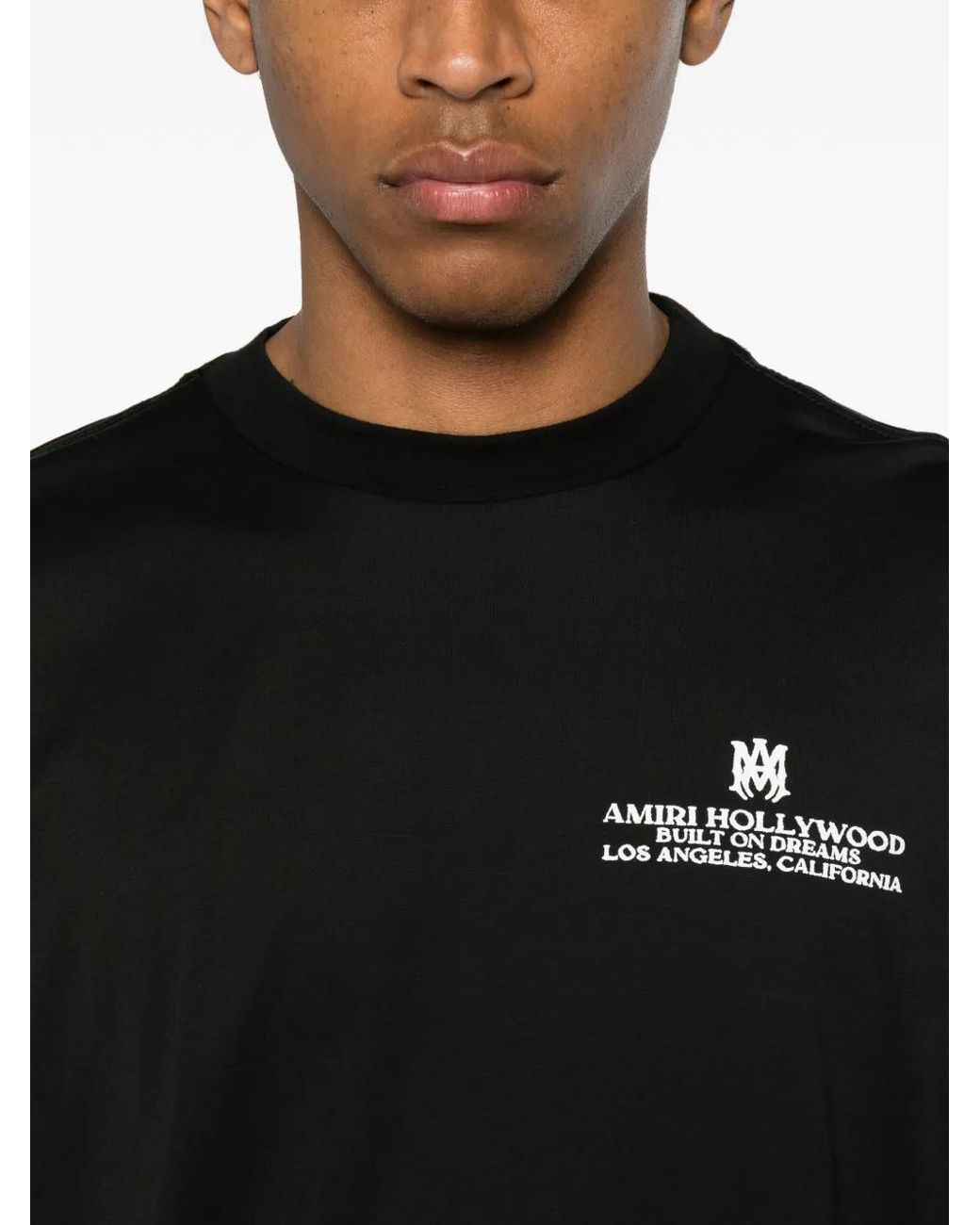 Amiri Black T-Shirt With Logo for men