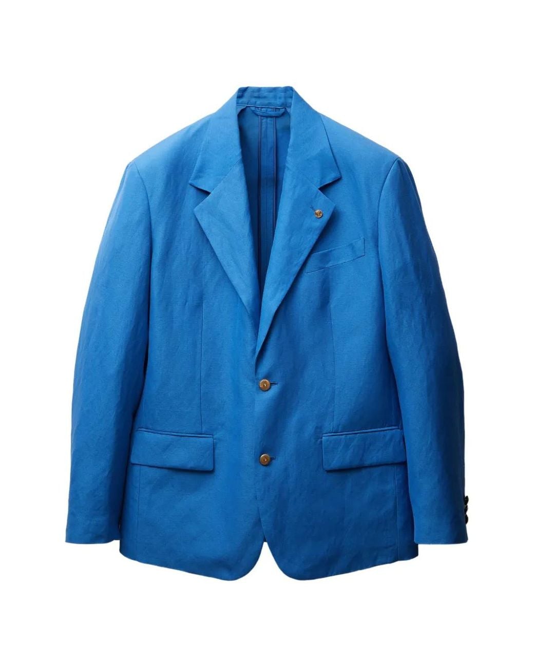 Versace Blue Flap Pocket Blazer for men