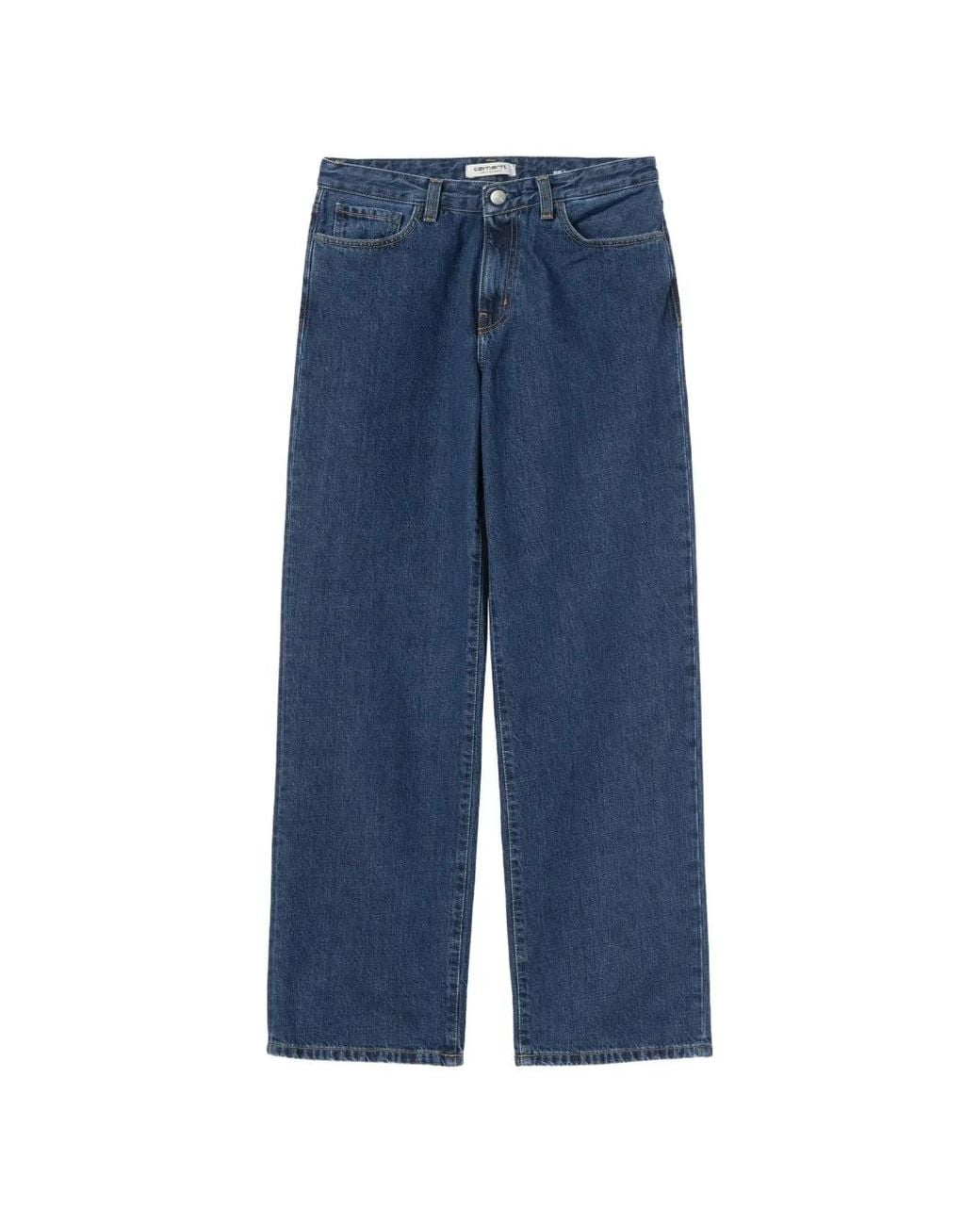 Carhartt Blue Lavine Stone-Wash Wide-Leg Jeans