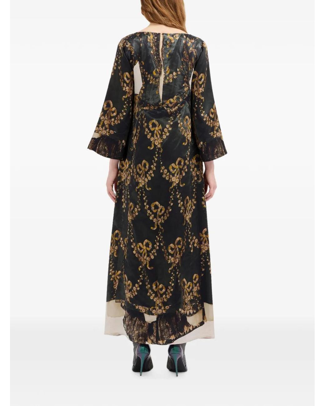 Pierre Louis Mascia Black Mutka Maxi Dress