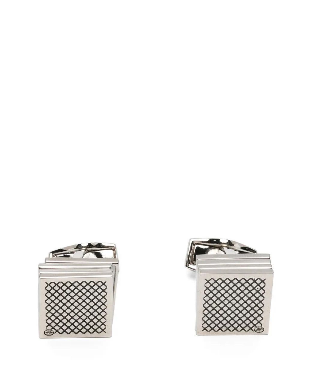 Tateossian Metallic Playing Card Rectangular Cufflinks for men