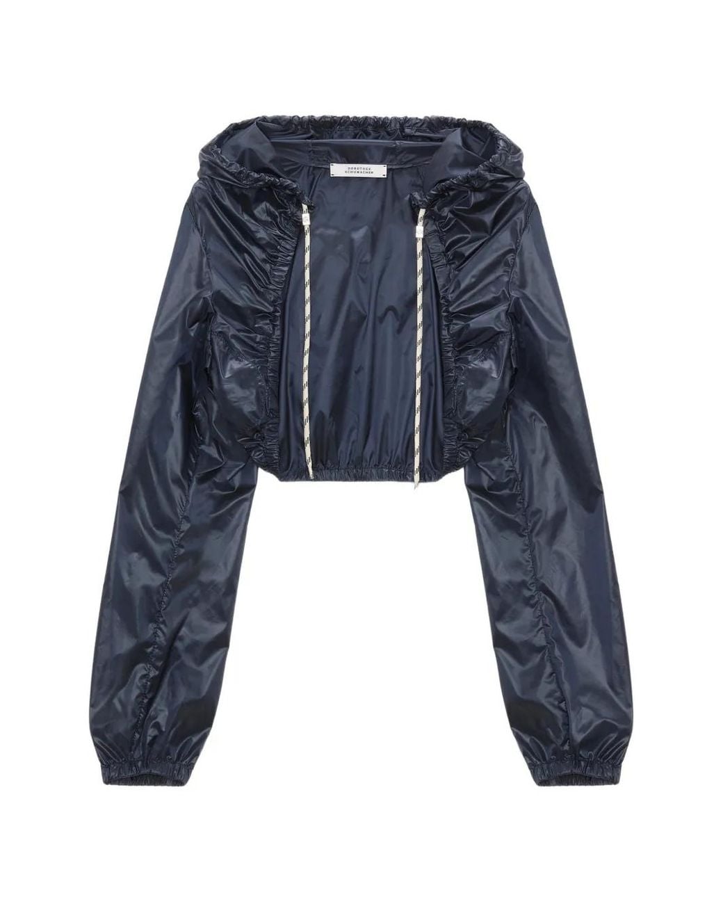 Dorothee Schumacher Blue Sporty Coolness Hooded Jacket