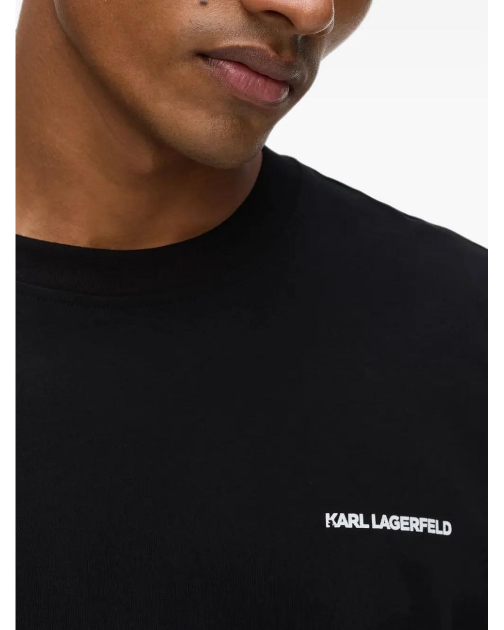 Karl Lagerfeld Black Rue St-Guillaume Relaxed T-Shirt for men