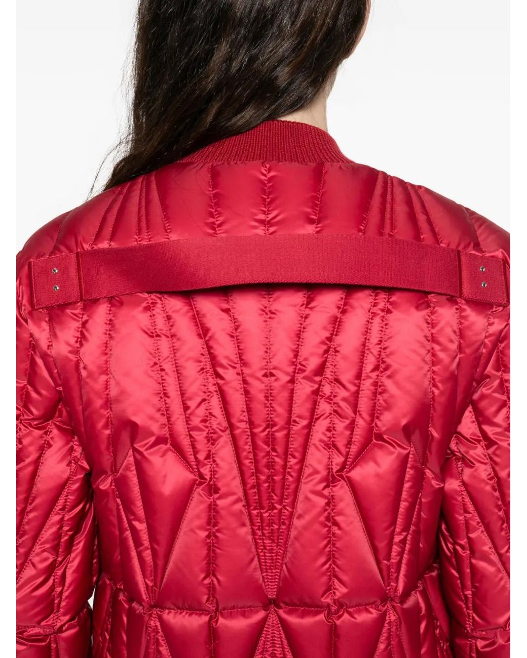 Moncler Red X Rick Owens Geocamo Flight Quilted Jacket