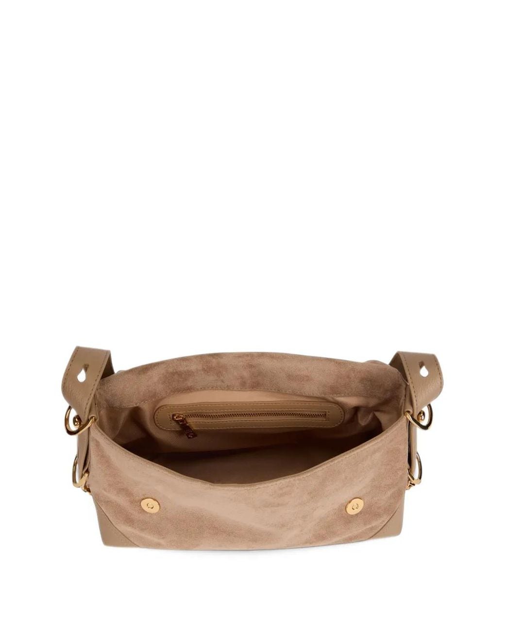 Love Moschino Natural Logo-Plaque Shoulder Bag