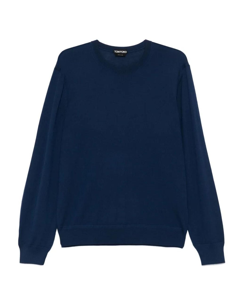 Tom Ford Blue Wool T-Shirt for men