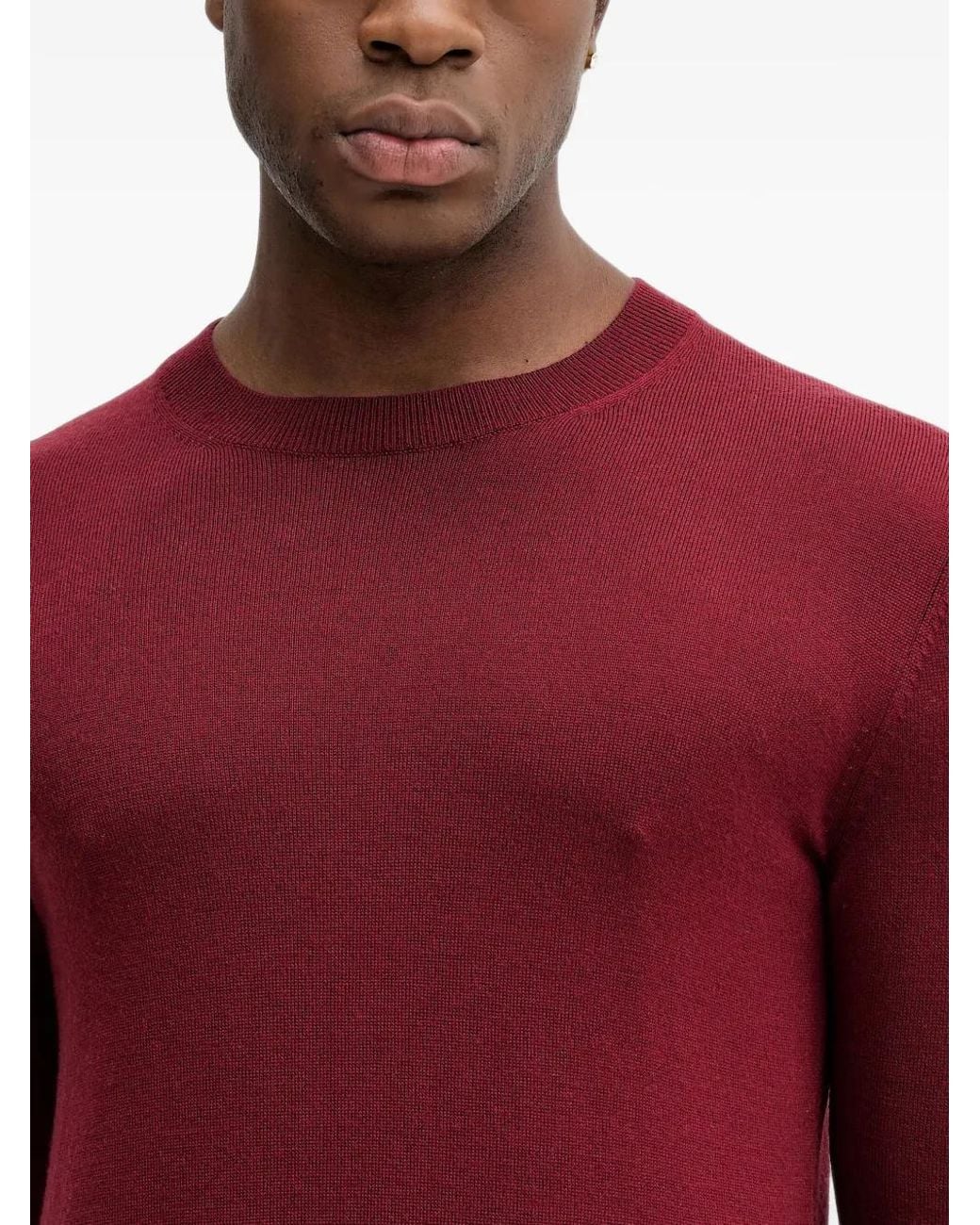 Sisley Red Pull À Col Rond for men