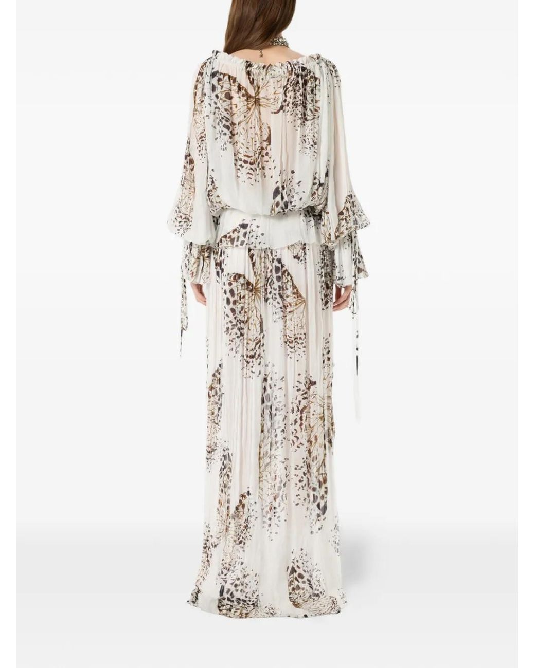 Blumarine White Long-Sleeves Blouse