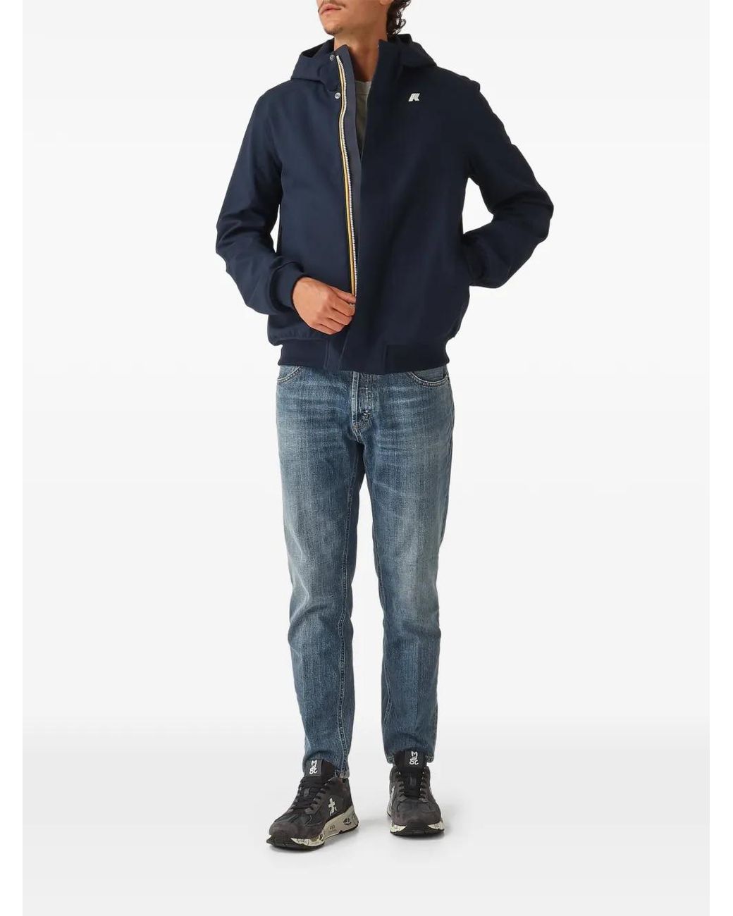 K-Way Blue Zip-Fastening Jacket for men