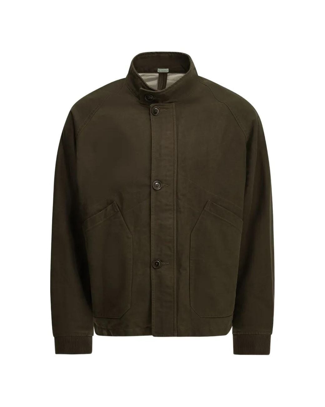 A.PRESSE Green British Royal High-Neck Jacket for men