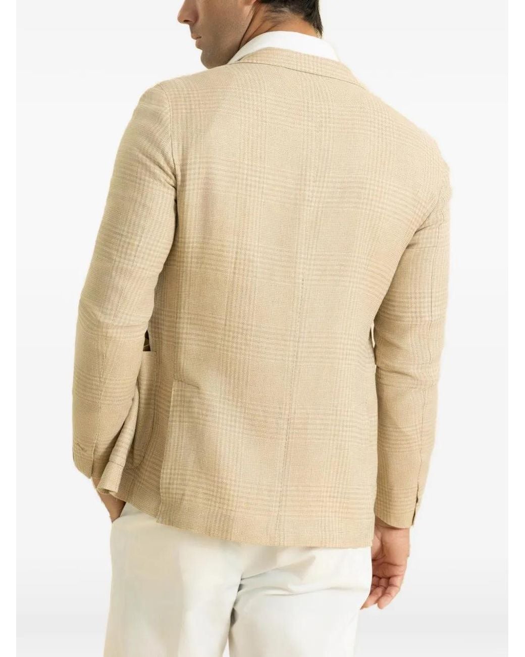 Eleventy Natural Single-Breasted Soft Jacket for men