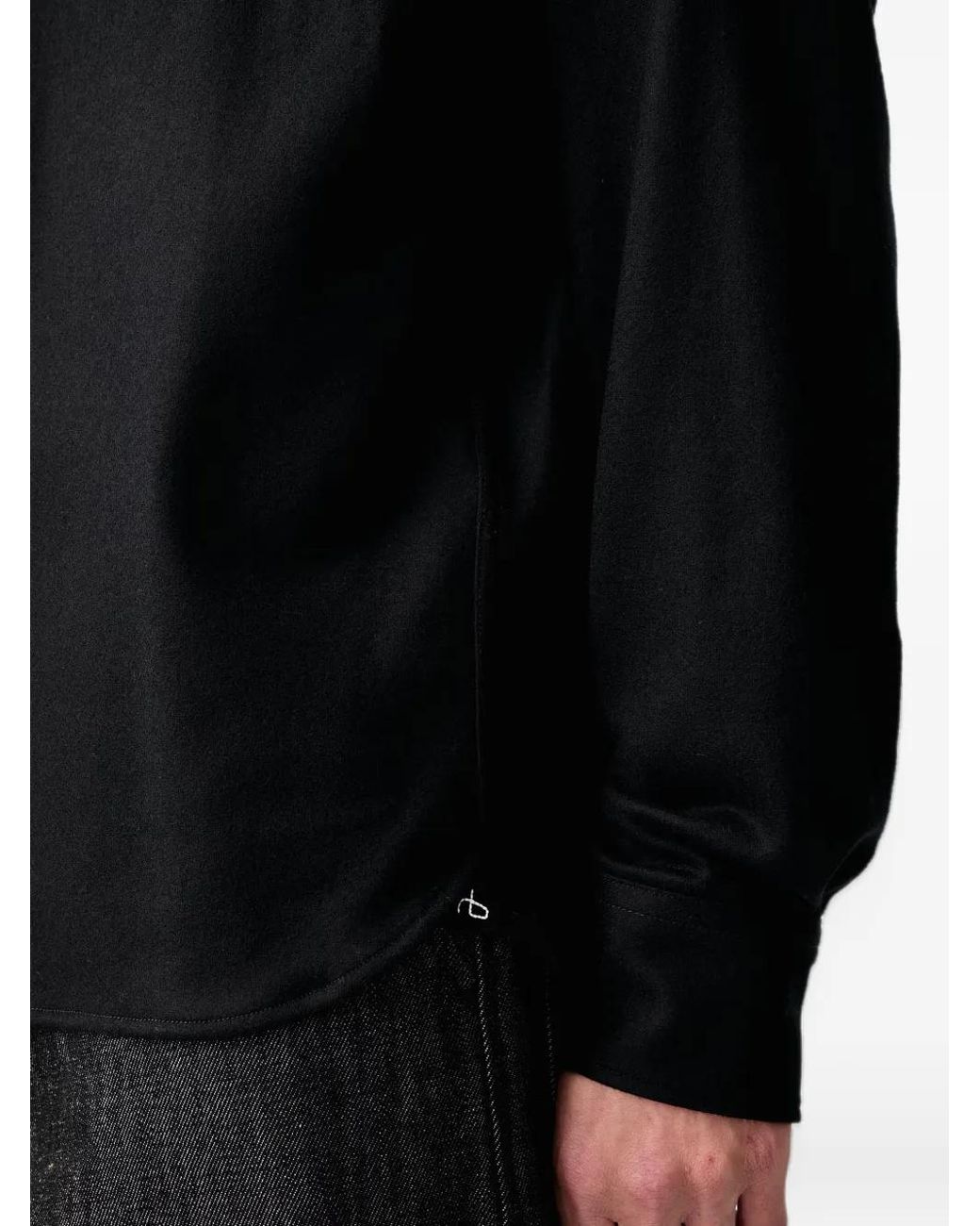 Camicia Button-Down A Maniche Lunghe di Rag & Bone in Black da Uomo
