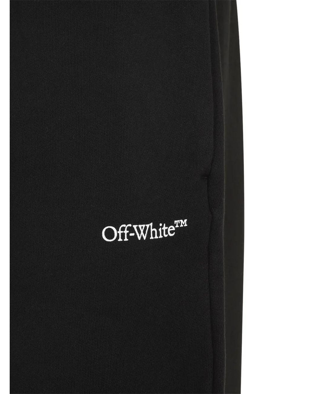 Off-White c/o Virgil Abloh Black Scribble Diagonal Sweatpants for men