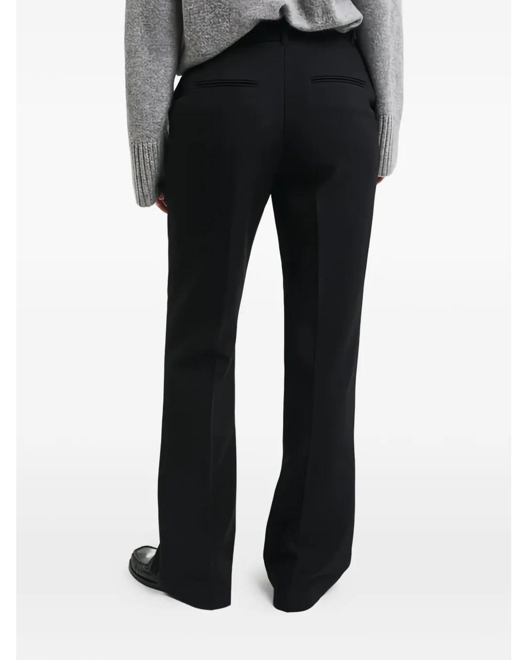 Gant Black Pleat-Detailed Trousers