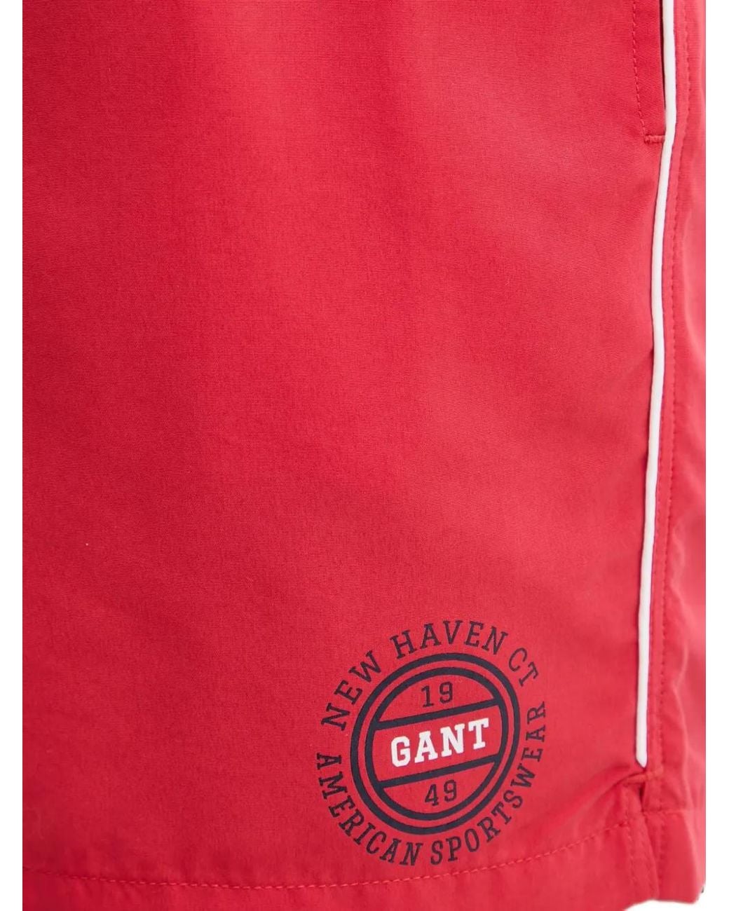 Gant Red Short De Bain À Lien De Resserrage Et Logo Imprimé for men