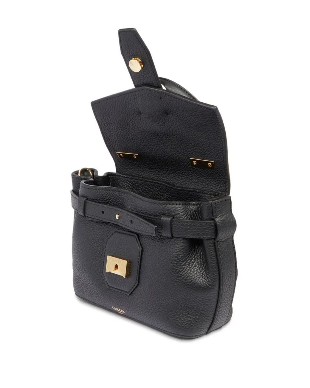 Lancel Black Charlie Leather Mini Handbag