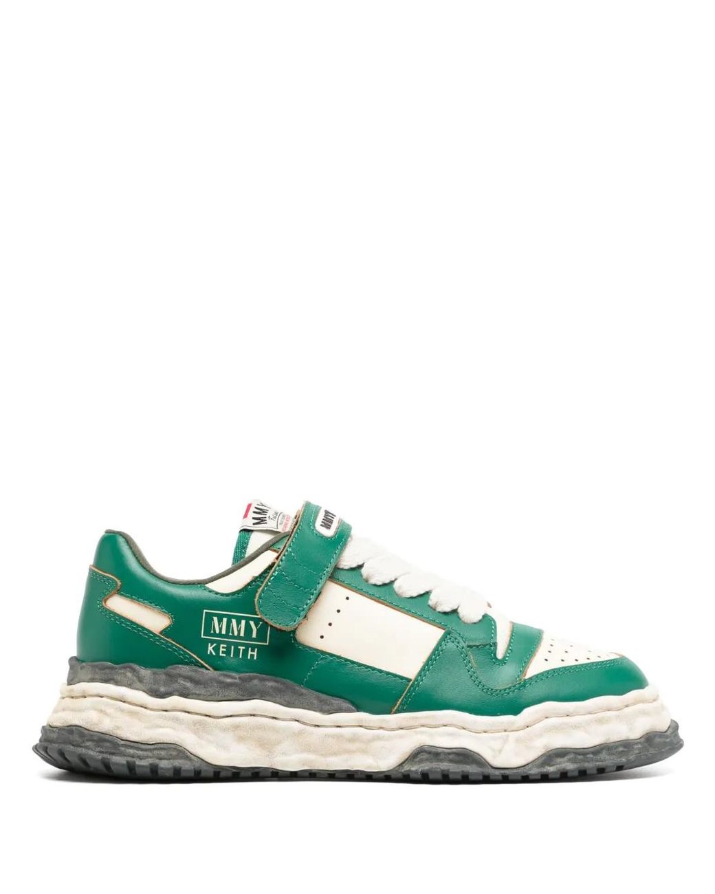 Maison Mihara Yasuhiro Green Keith Og Sole Vl Leather Low-Top Sneaker