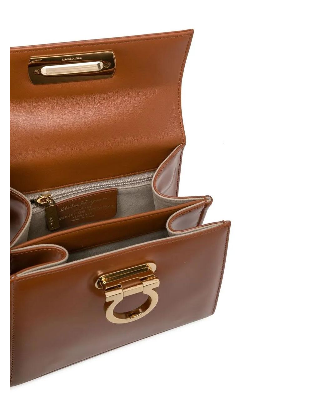 Ferragamo Brown Iconic Tote Bag