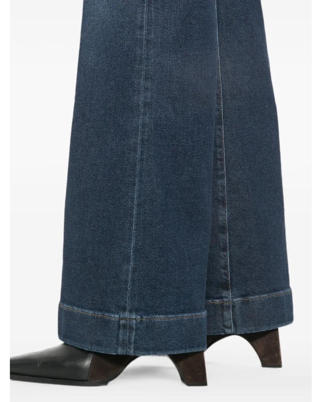 7 For All Mankind Blue Jean Ample À Patch Logo
