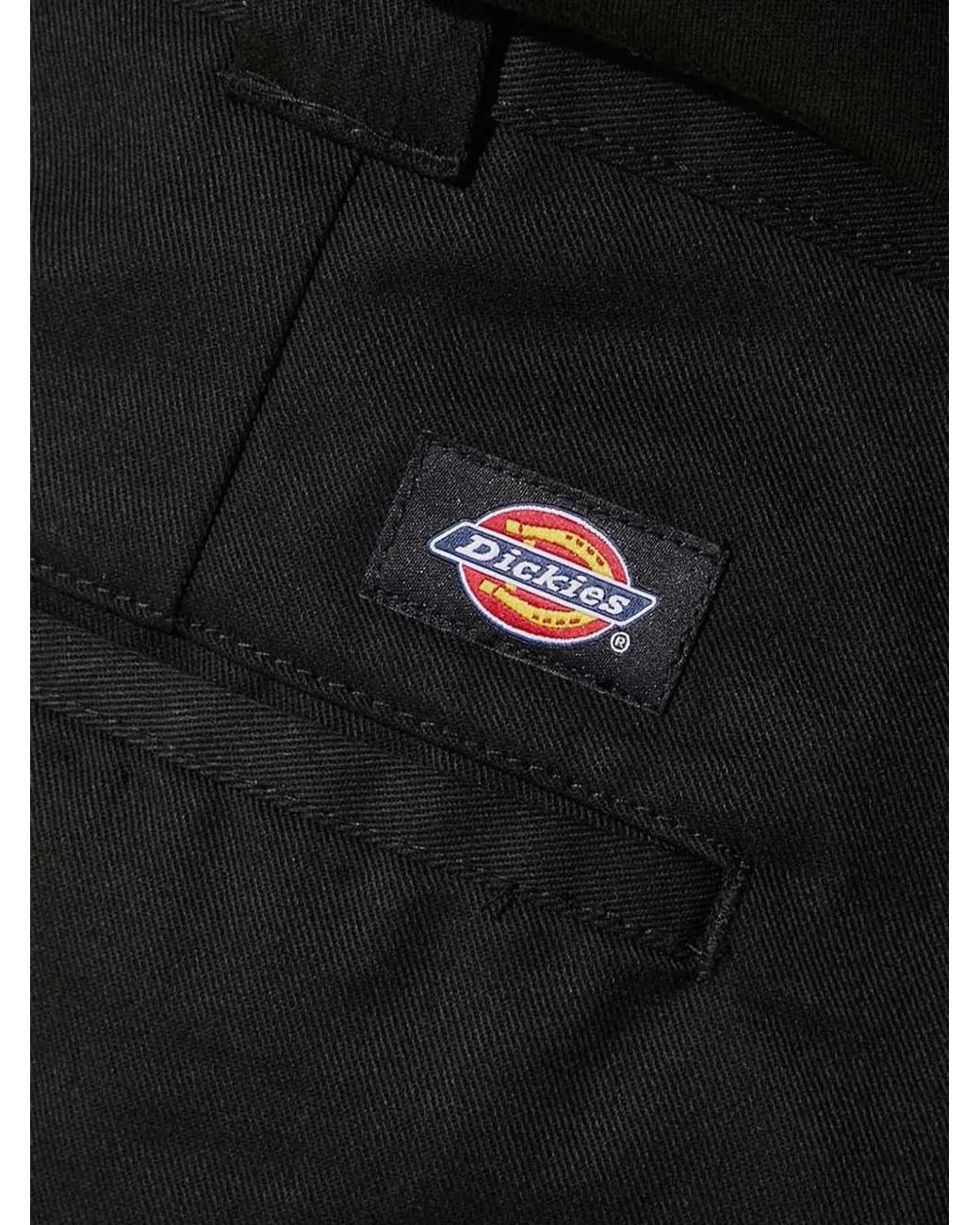 Dickies Black Logo-Patch Shorts for men
