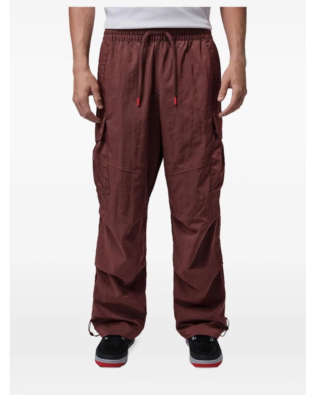 Nike Red Brooklyn Woven Cargo Pants for men