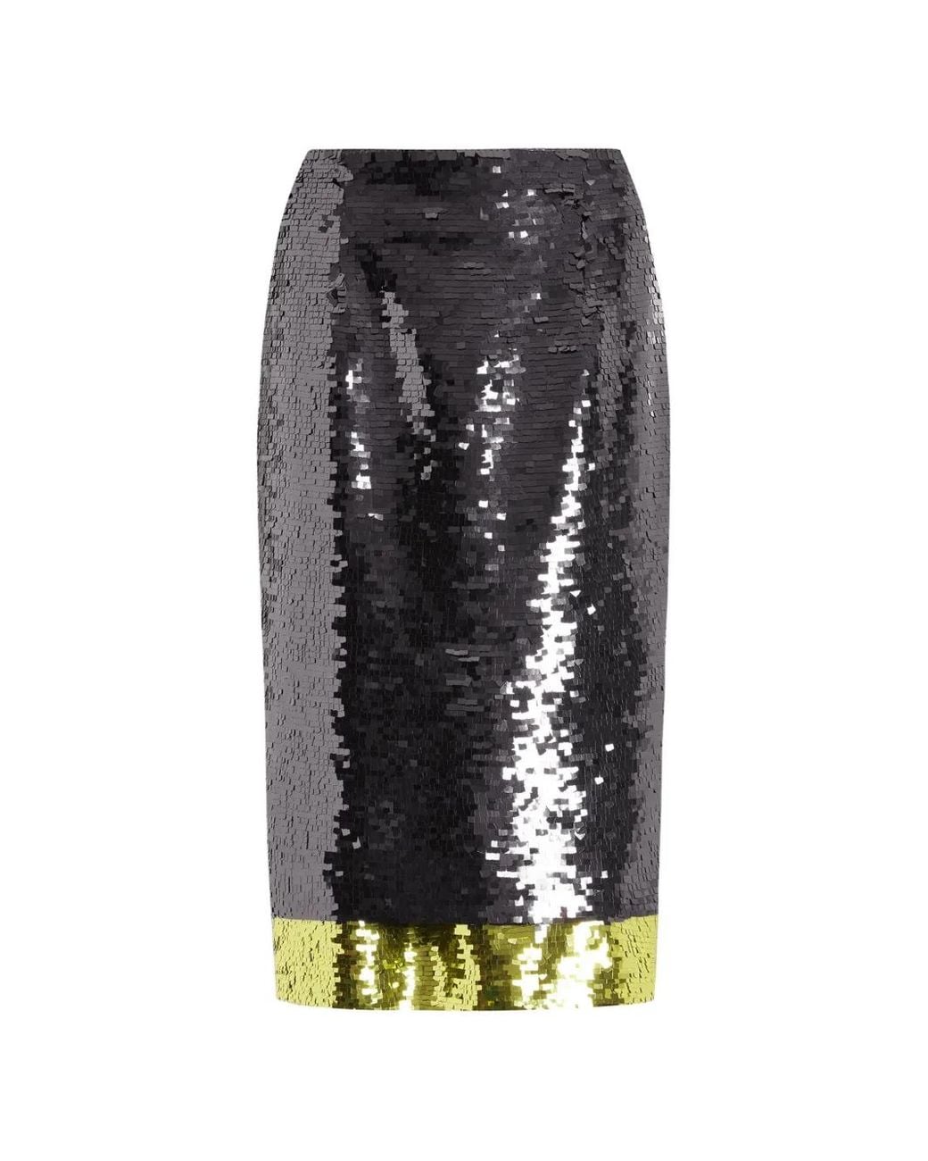 16Arlington Gray Nyla Sequin Midi Skirt