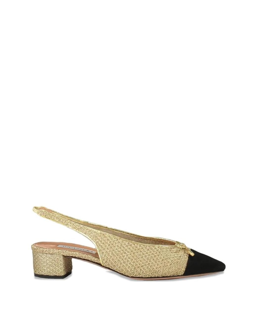 Aquazzura Natural Slingback-Strap Pumps