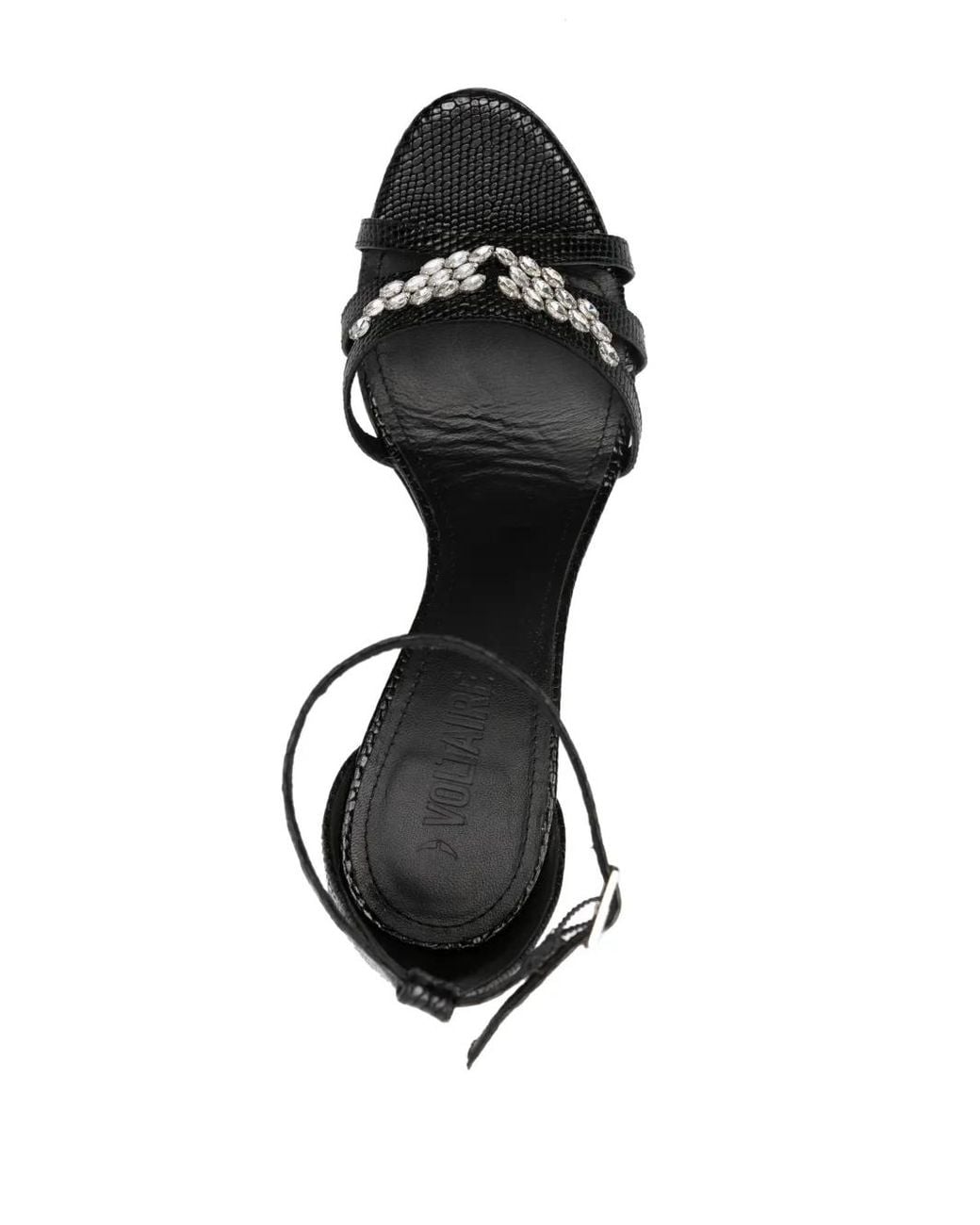 Zadig & Voltaire Black Amee Wing Court 90Mm Leather Sandals