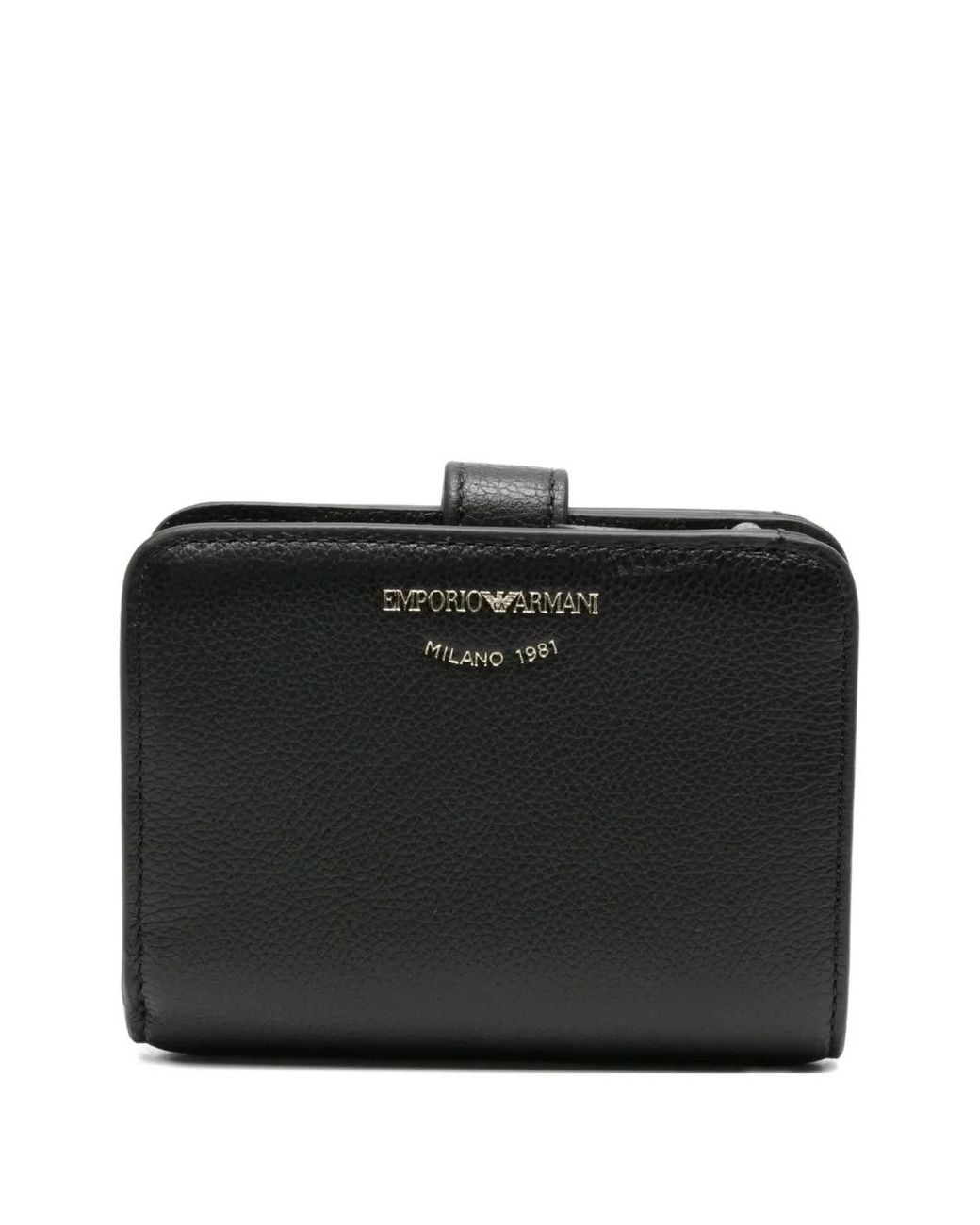 Emporio Armani Black Leather Bifold Wallet