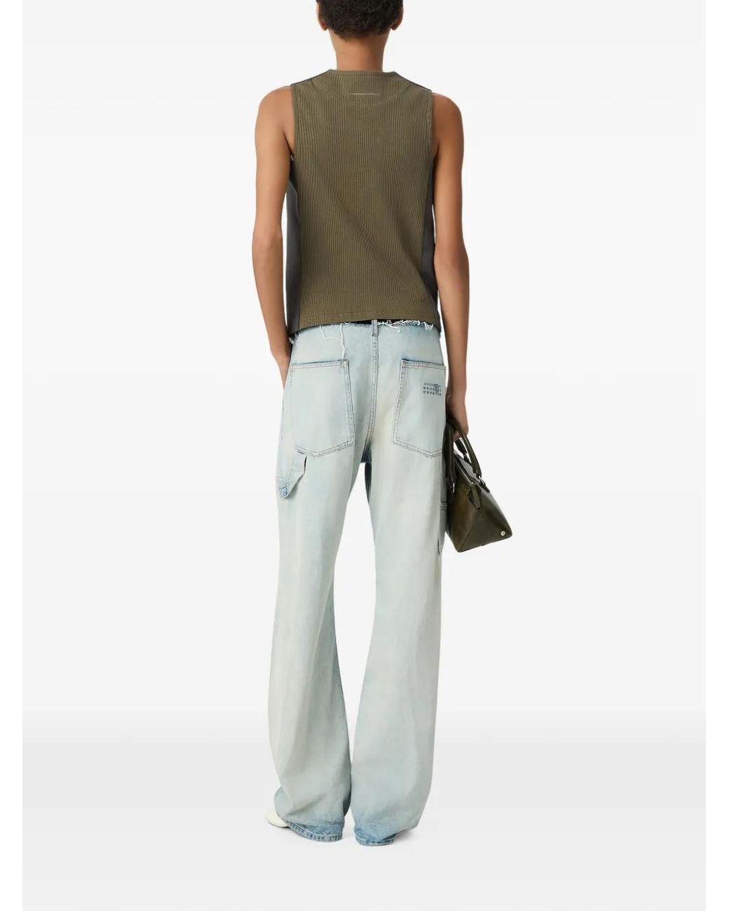 MM6 by Maison Margiela Gray Replaced Back Gilet