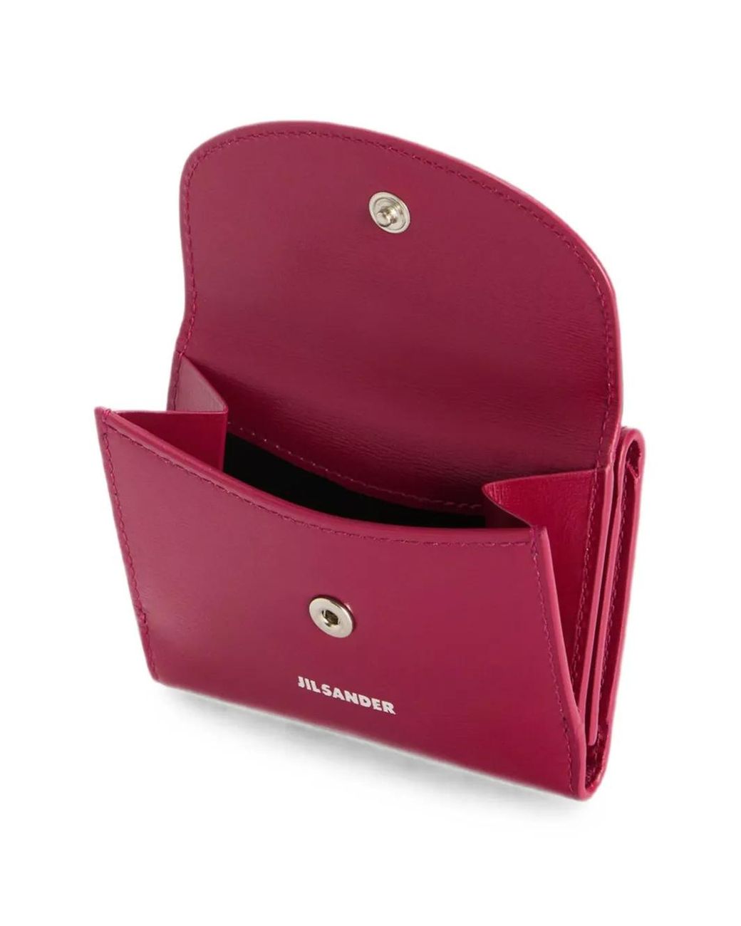 Jil Sander Red Cannolo Wallet Mini