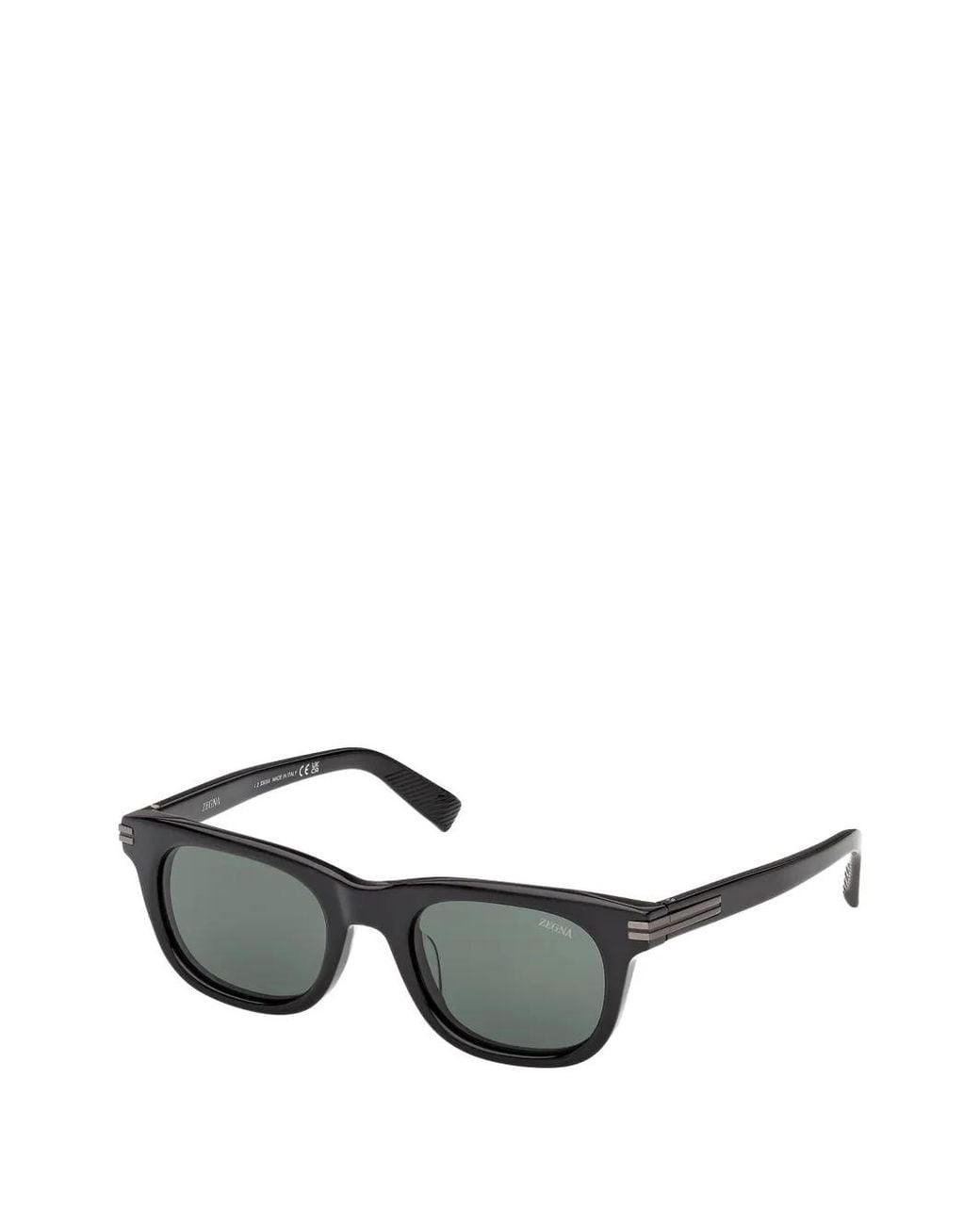 Zegna Gray Square-Frame Sunglasses for men