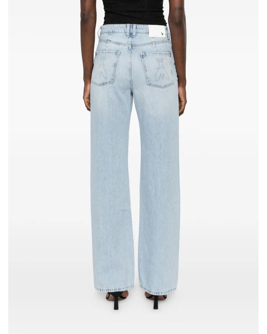 Patrizia Pepe Blue Straight-Leg Jeans