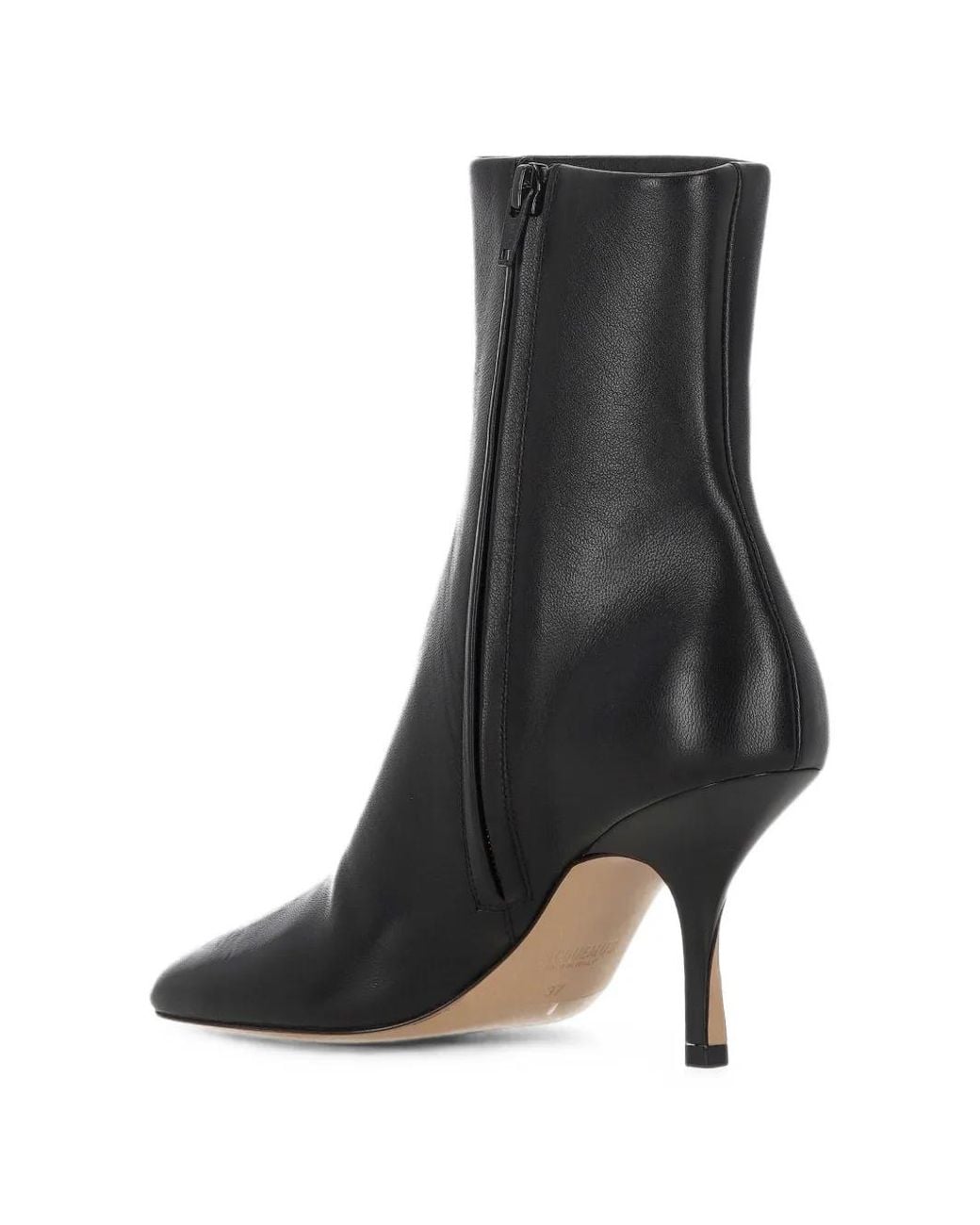 Jacquemus Black Pointed-Toe Ankle Boots