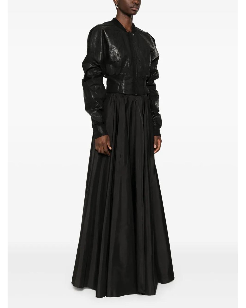 Rick Owens Black Flight Bomber Jacket