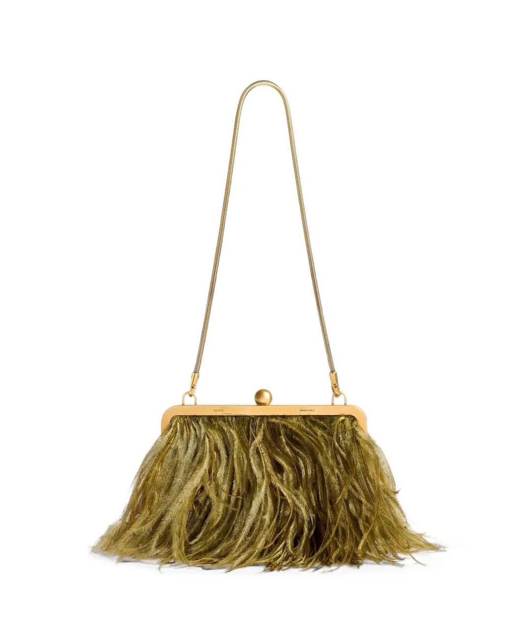 Khaite Metallic Lilith Chain Evening Bag