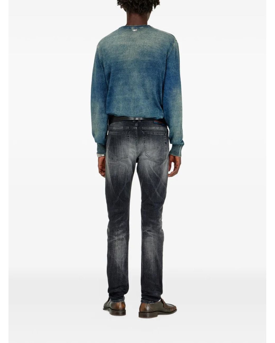DIESEL Gray 1979 Sleenker Skinny Jeans for men