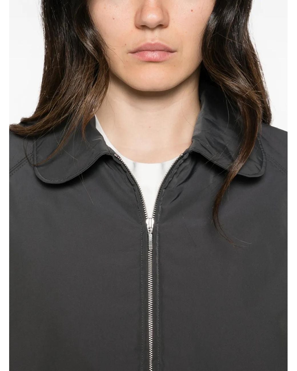 A.P.C. Gray Salome Zip-Up Jacket
