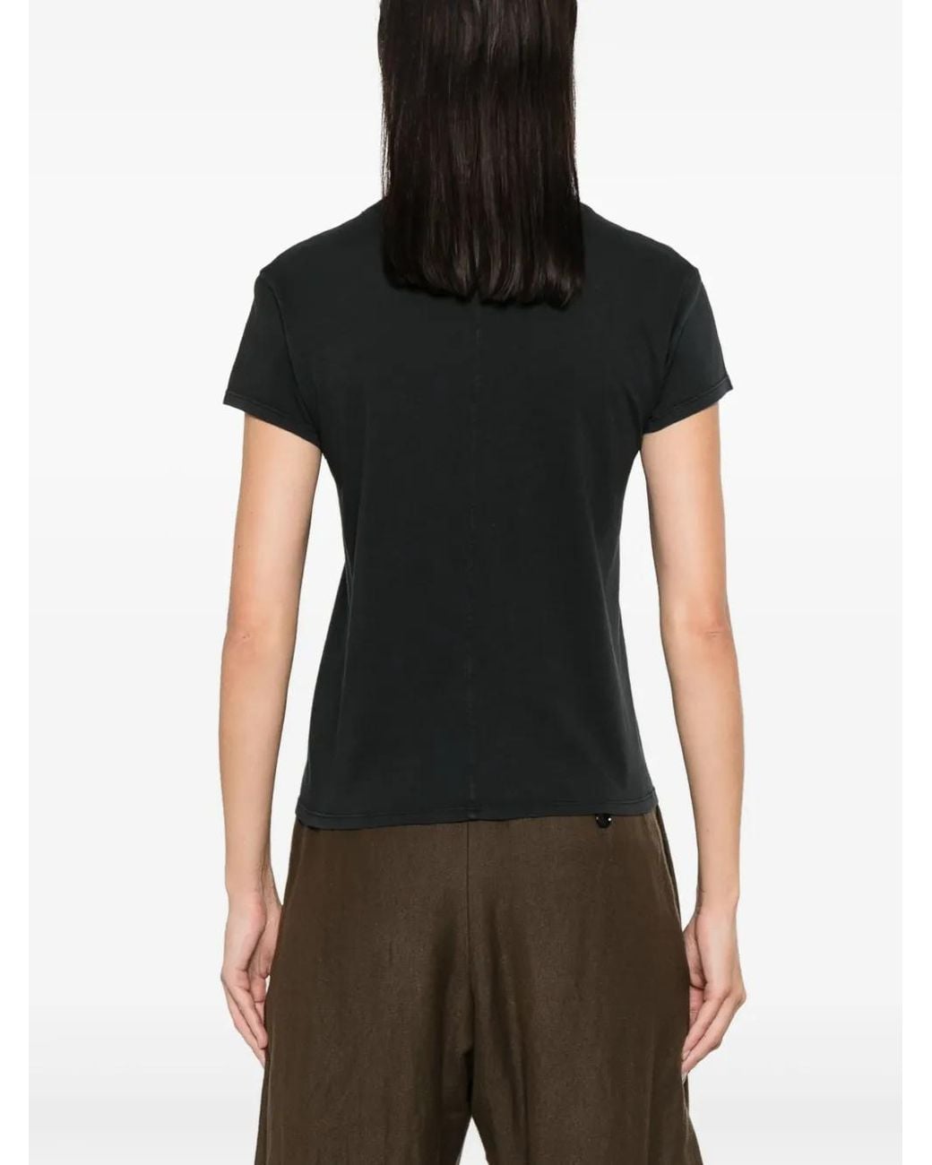 The Row Black Tori Top In Cotton