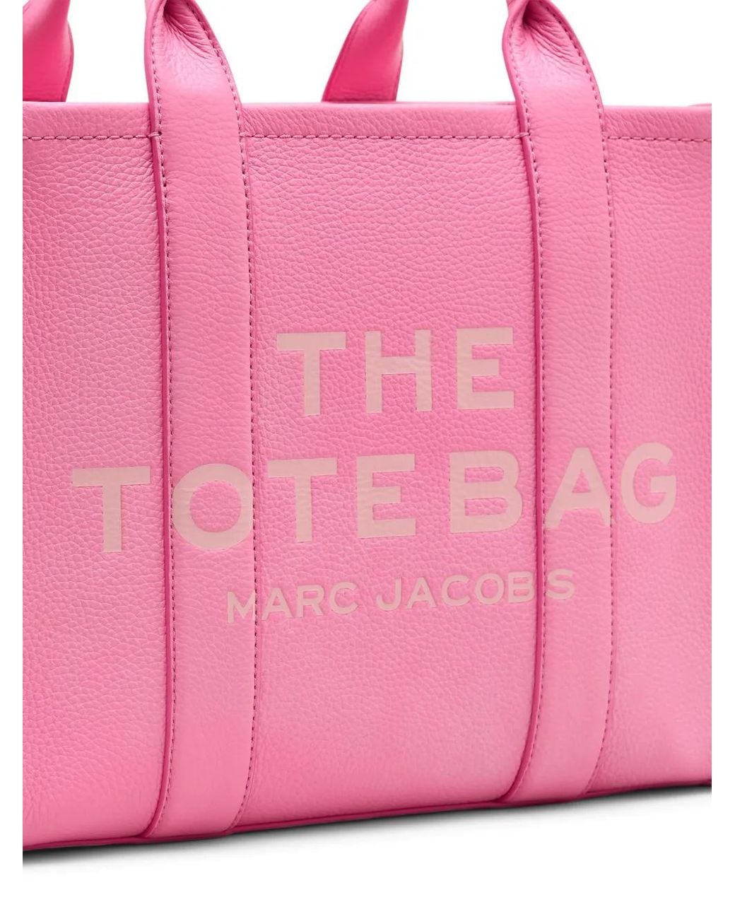 Marc Jacobs Pink The Medium Leather Tote Bag